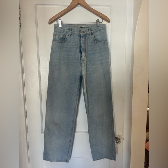 Golden Goose Light Blue Women's Straight Leg Jeans - Picture 1 of 3